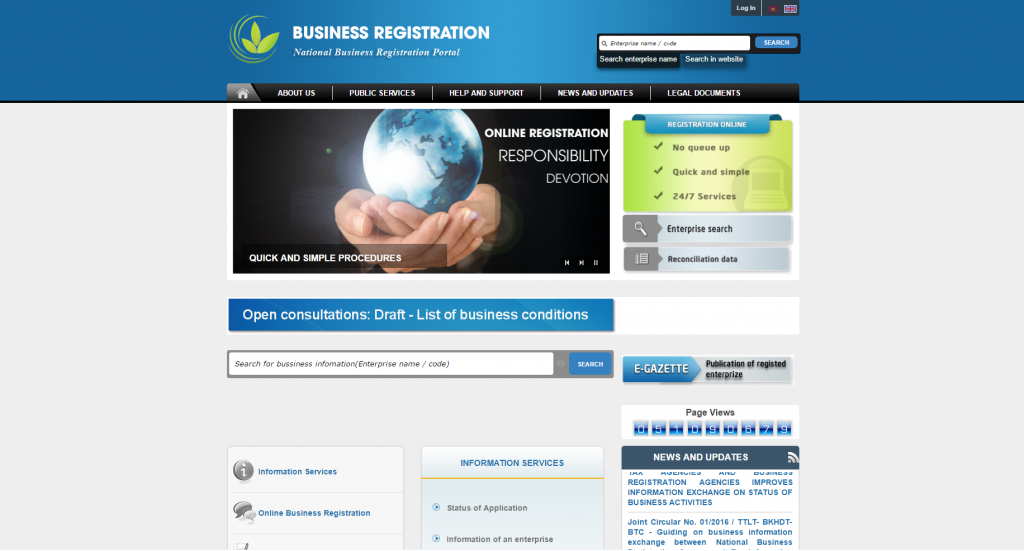 Facilitating Business Registration