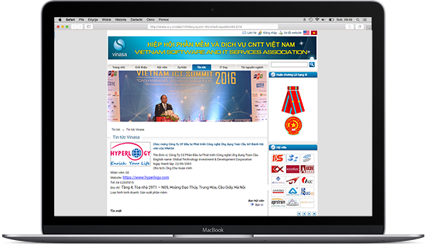 Chúc mừng Công Ty CP Đầu tư Phát triển Công nghệ Ứng dụng Toàn Cầu trở thành Hội viên của VINASA