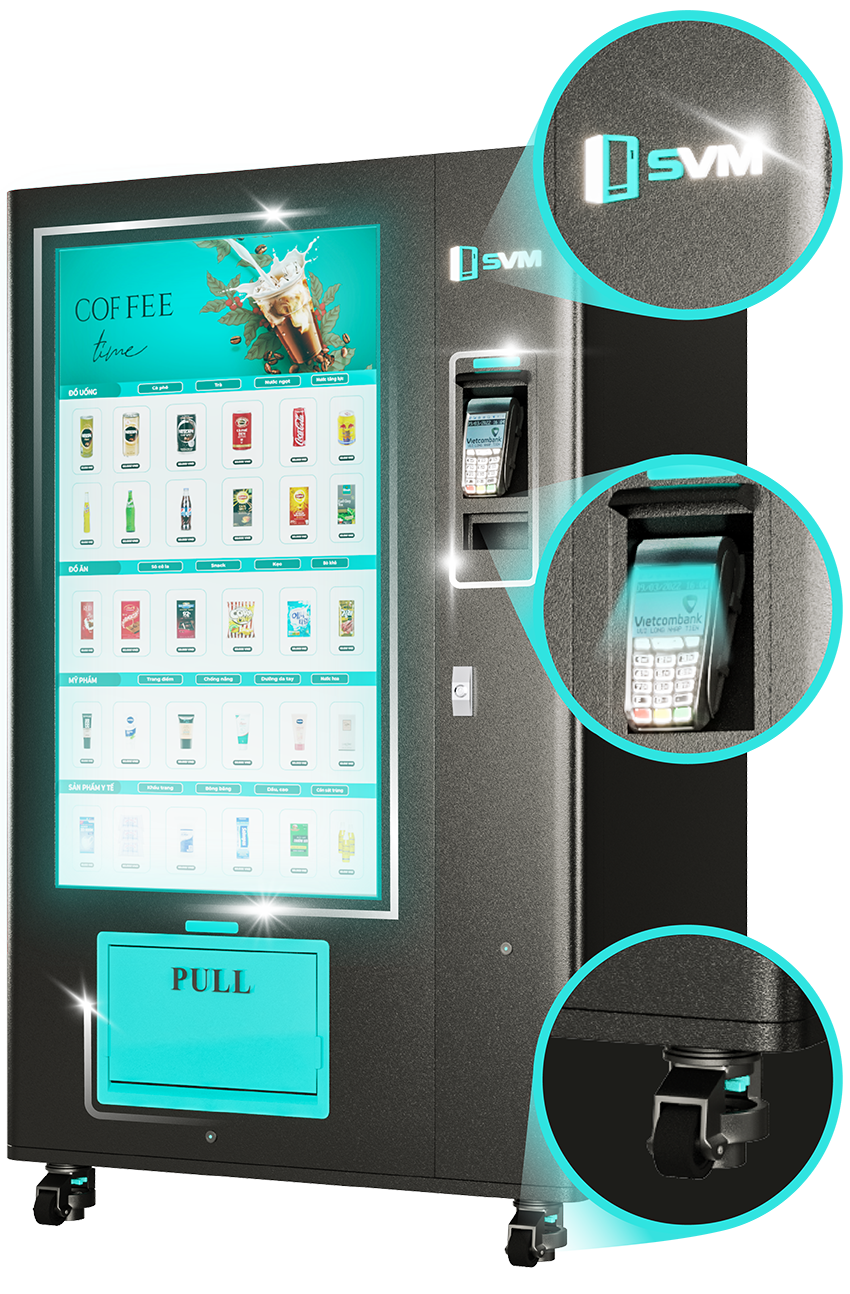 Máy bán hàng tự động thông minh SVM - Giải pháp công nghệ tiên phong