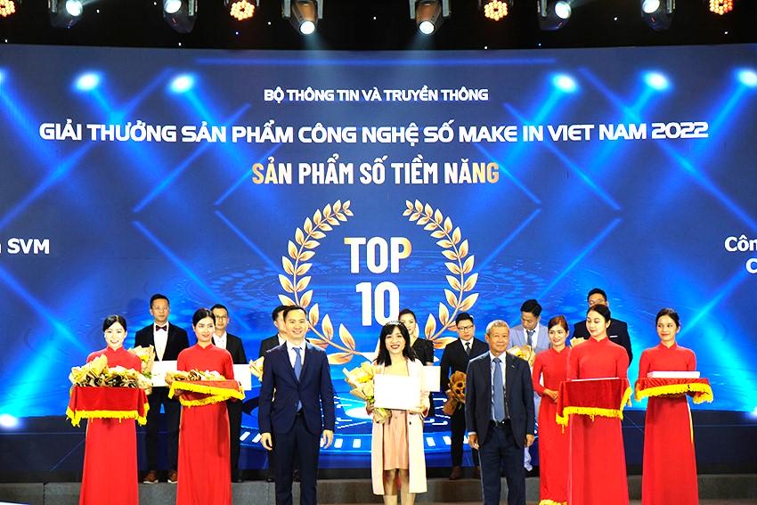 SVM góp mặt trong Top 10 Giải thưởng Sản phẩm Công nghệ số Make in Viet Nam hạng mục Sản phẩm số tiềm năng