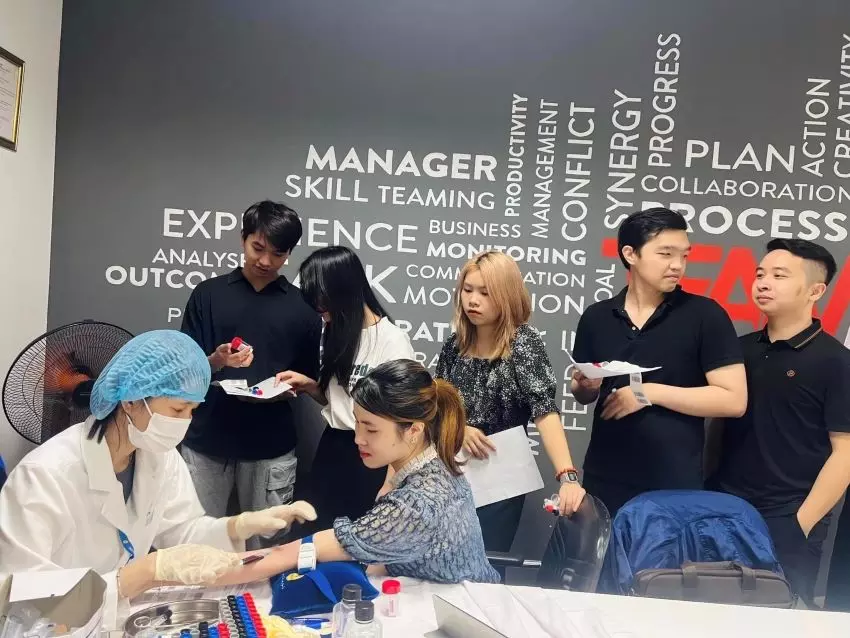 Hyperlogy luôn quan tâm tới sức khỏe của các CBNV công ty