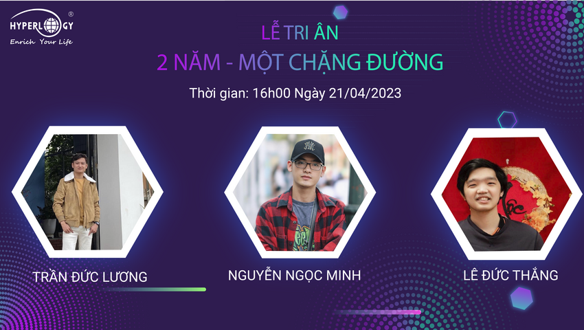 Các thành viên đạt mốc 2 năm làm việc từ sau thời gian thực tập lên nhân viên chính thức Các thành viên Hyper đạt mốc 2 năm làm việc từ sau thời gian thực tập lên nhân viên chính thức
