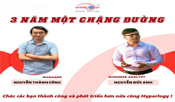 Tri ân CBNV đạt cột mốc 3 năm tại HYPERLOGY