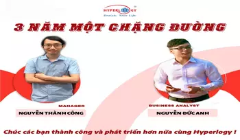 Tri ân CBNV đạt cột mốc 3 năm tại HYPERLOGY