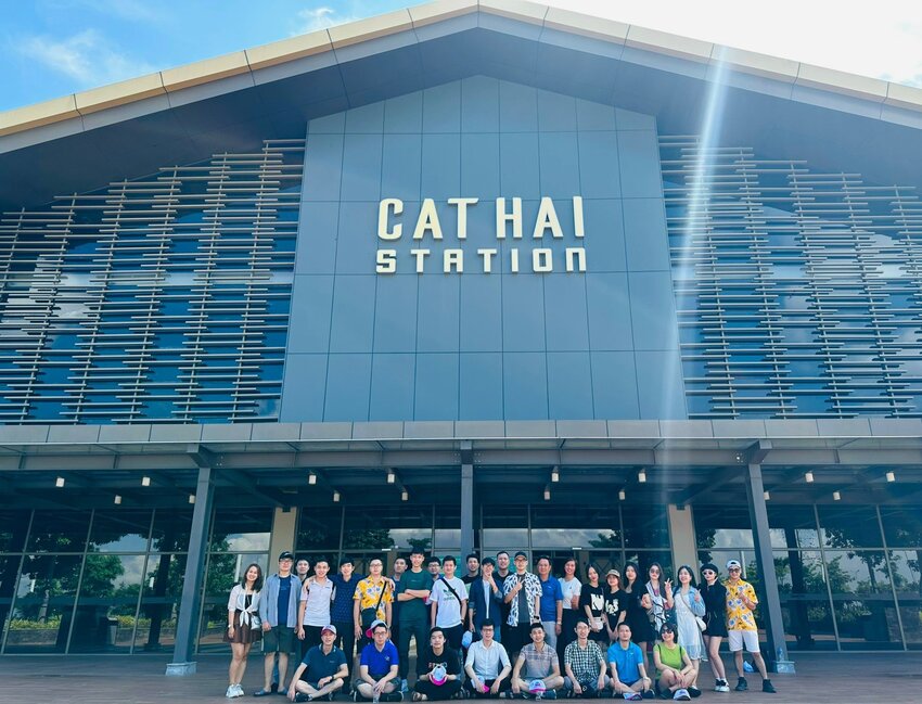 Checkin tại Cáp treo Cát Hải - Cát Bà