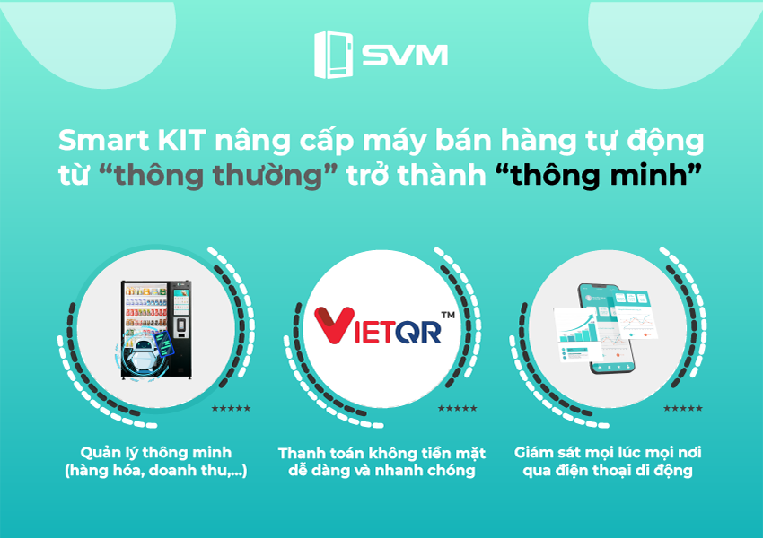 Smart KIT nâng cấp máy bán hàng tự động từ thông thường trở thành thông minh