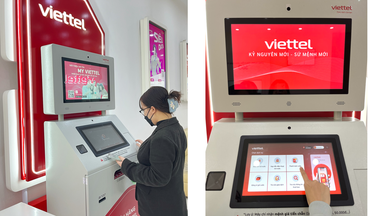 Smart ID Check triển khai hệ thống kiosk của viettel-Kiosk Viettel-smart id check-định danh điện tử-hyperlogy