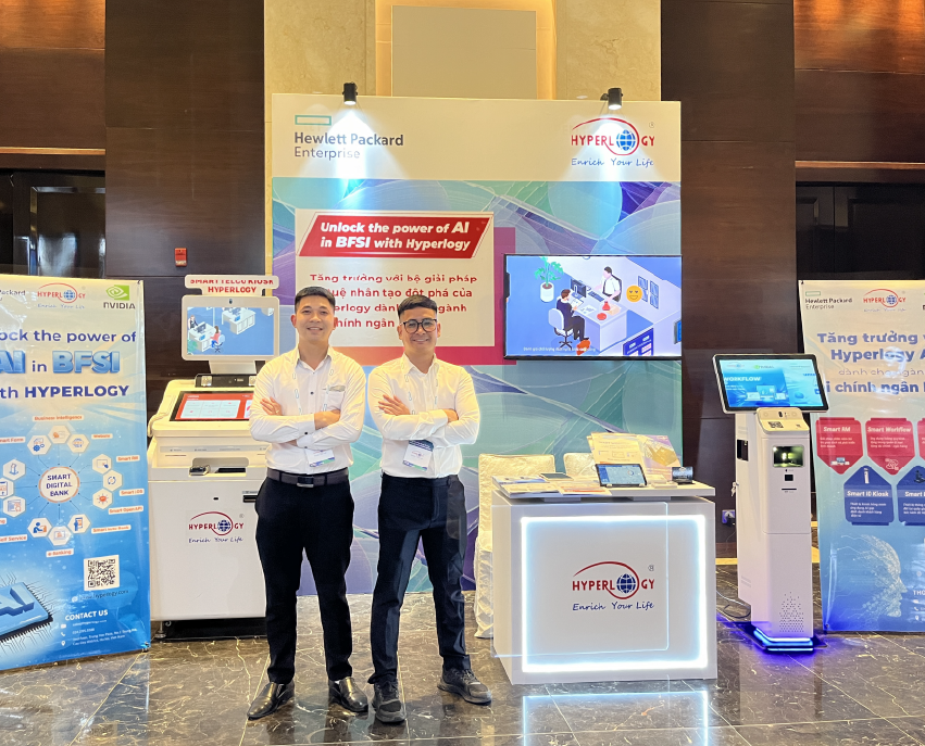 Khách hàng được trải nghiệm thực tế các sản phẩm AI mới nhất của Hyperlogy tại AI Day 2024 do HPE, NVIDIA và AMD tổ chức