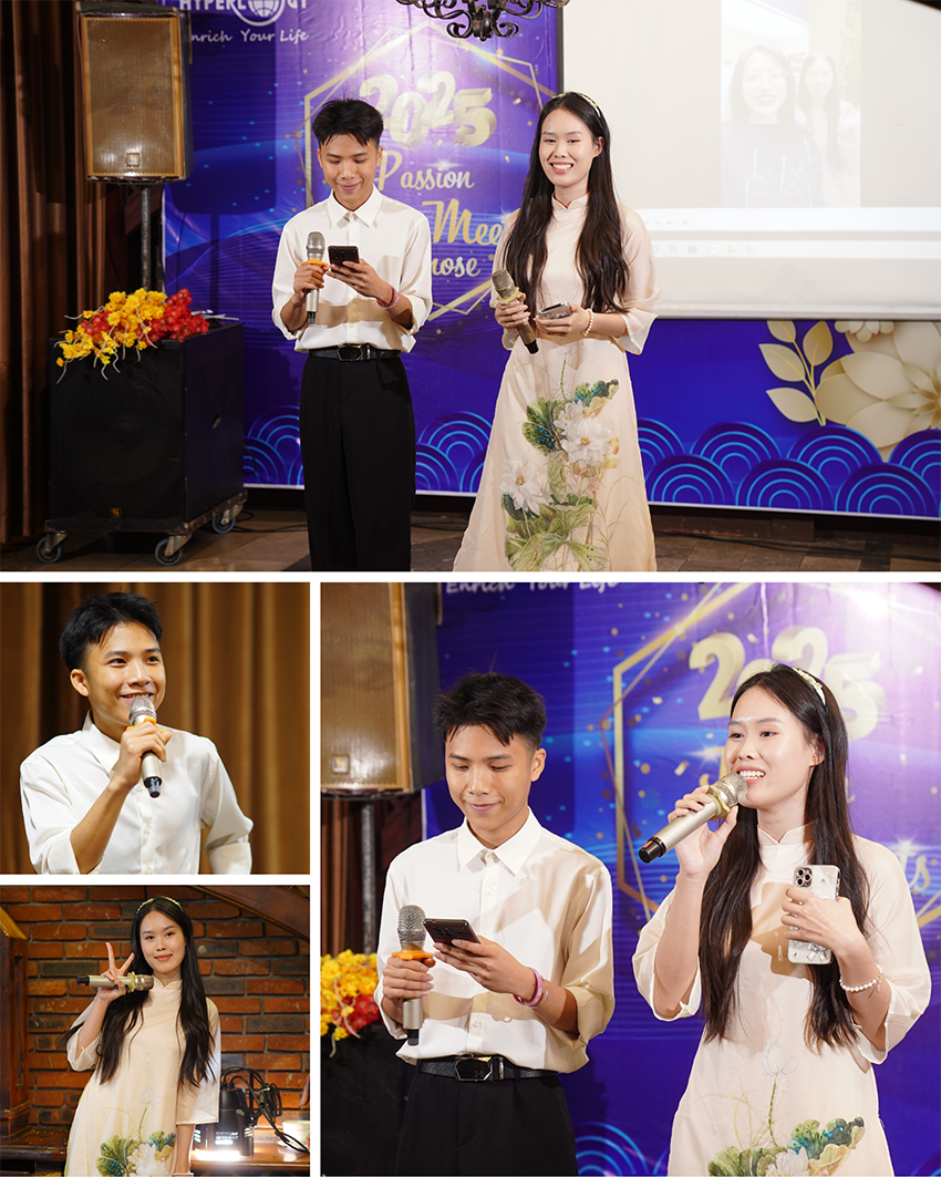 Sự thành công của buổi tiệc YEP 2024 không thể thiếu đóng góp của 2 MC tài năng mới nổi của nhà Hyper