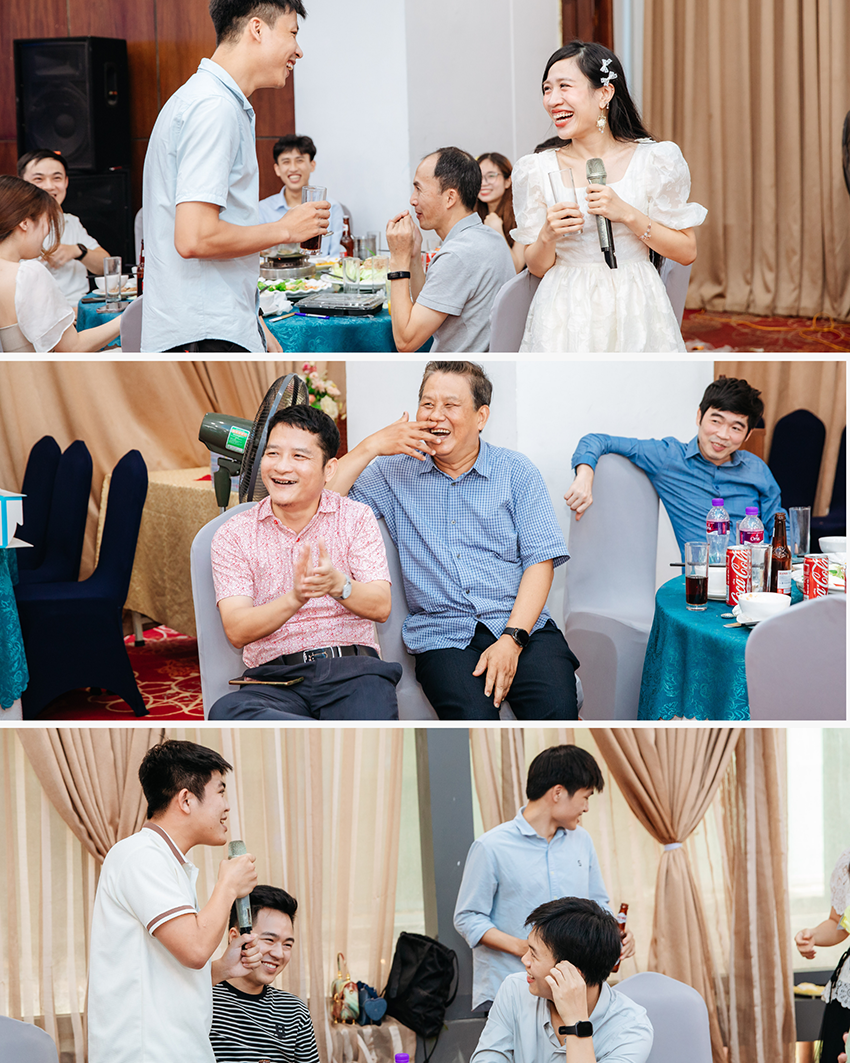 Tiếng cười lan tỏa, khuấy động cả hội trường và làm nên một buổi tiệc ngập tràn niềm vui