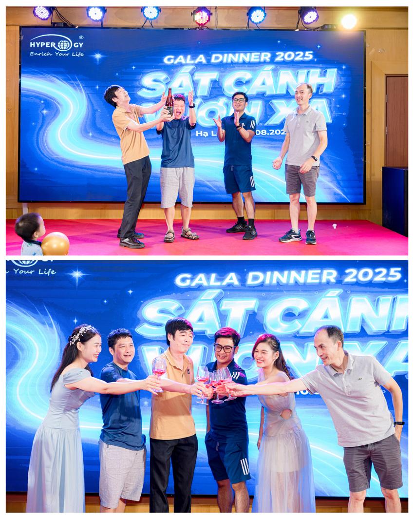 Nâng ly chúc mừng cho sự "Sát Cánh Vươn Xa"! Ban lãnh đạo cùng nhau khẳng định tinh thần đoàn kết và quyết tâm chinh phục những mục tiêu lớn hơn nữa