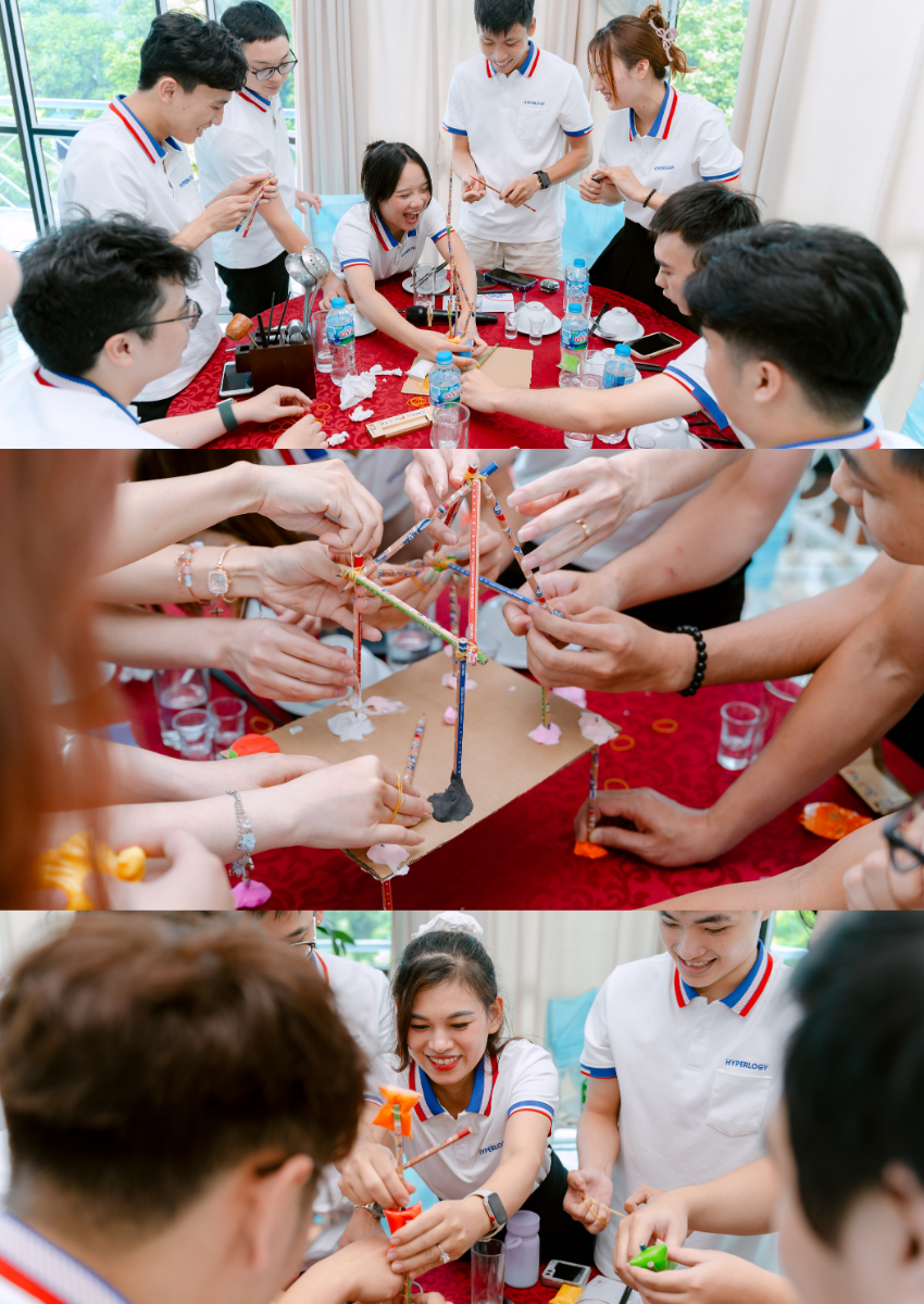 Ba đội thi cùng "xây" ước mơ, "xây" khát vọng về Hyperlogy