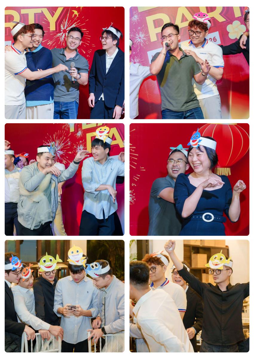 Những chú "cá mập" khuấy đảo sân khấu bằng loạt điệu nhảy cực lầy